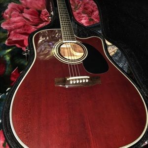 Takamine EF325SRC 1996 Red Guitar